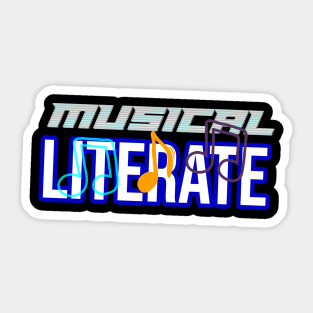 Musical Literate Sticker